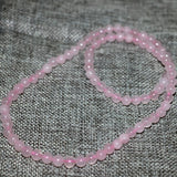 6mm Pink Jade Stone Chalcedony Round Beads Bracelet DIY Jewelry