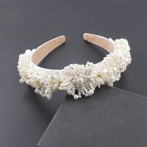 Pearl Flower Headband for Prom Party Hair Accessories