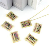 Crystal Abacus Pendant DIY Necklace for Men and Women