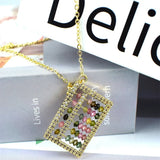 Crystal Abacus Pendant DIY Necklace for Men and Women