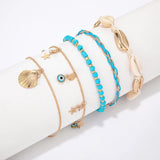 Heart Eyes Rice Beads Anklet Jewelry for Women