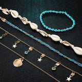 Heart Eyes Rice Beads Anklet Jewelry for Women