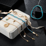 Heart Eyes Rice Beads Anklet Jewelry for Women