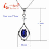 Flower Shape CZ Necklace for Women, Silver Chain