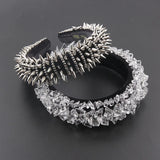 Crystal Sponge Headband for Prom Catwalk Hair Accessories