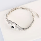 Gold-Plated Devil's Eye Bracelet for Men and Women