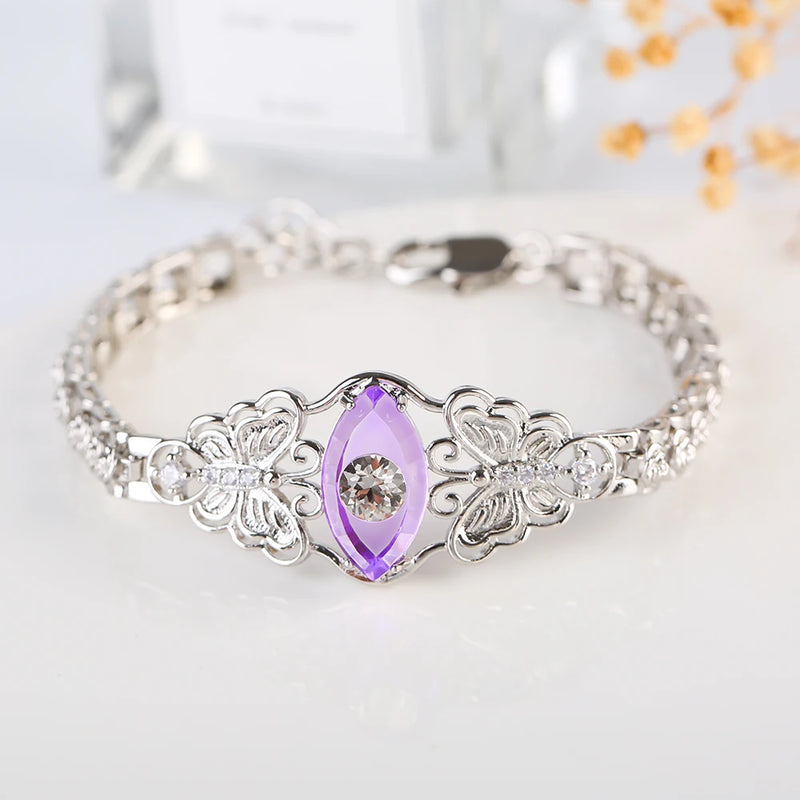 Gold-Plated Devil's Eye Bracelet for Men and Women