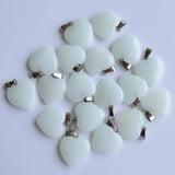 20mm Love Heart Luminous Stone Charms Pendants for Jewelry Making (50pcs/lot)