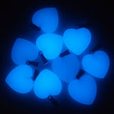 20mm Love Heart Luminous Stone Charms Pendants for Jewelry Making (50pcs/lot)