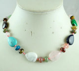 Natural Lapis Lazuli Water Droplet Bead Necklace