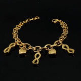 Stainless Steel Love Bracelet European Style Lucky 8 Hand Jewelry