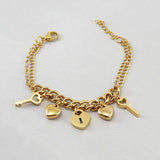 Stainless Steel Love Bracelet European Style Lucky 8 Hand Jewelry