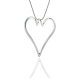 Love Pendant Necklace Jewelry Peach Heart Sweater Chain