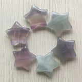 Fluorite Stone Star Shape Pendants for Jewelry Making