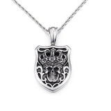 Retro Crown Skull Titanium Steel Pendant Necklace