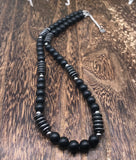 Natural Stone Beads Gallstone Necklace Men Women Short Chain