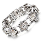 Steel Lion Head Bracelet Chain Men's Bike