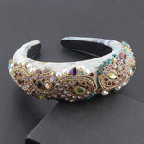 Rhinestone Pearl Headband for Ladies Party Hair Accessories