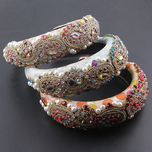 Rhinestone Pearl Headband for Ladies Party Hair Accessories