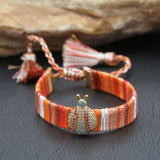 Bohemian Sunflower Heart Crown Eye Charm Bracelet for Women