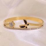 Women's Titanium Steel Butterfly Bracelet