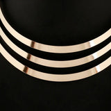 Women Layered Open Torques Necklace Maxi Choker Chunky Necklaces