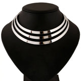 Women Layered Open Torques Necklace Maxi Choker Chunky Necklaces