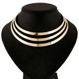 Women Layered Open Torques Necklace Maxi Choker Chunky Necklaces