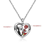 Women's Retro Skull Halloween Hollow Necklace Pendant