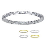 Zircon Bracelet 3 Rows Ladies Full Diamond Hand Jewelry