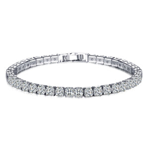 Zircon Bracelet 3 Rows Ladies Full Diamond Hand Jewelry