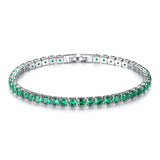 Zircon Bracelet 3 Rows Ladies Full Diamond Hand Jewelry