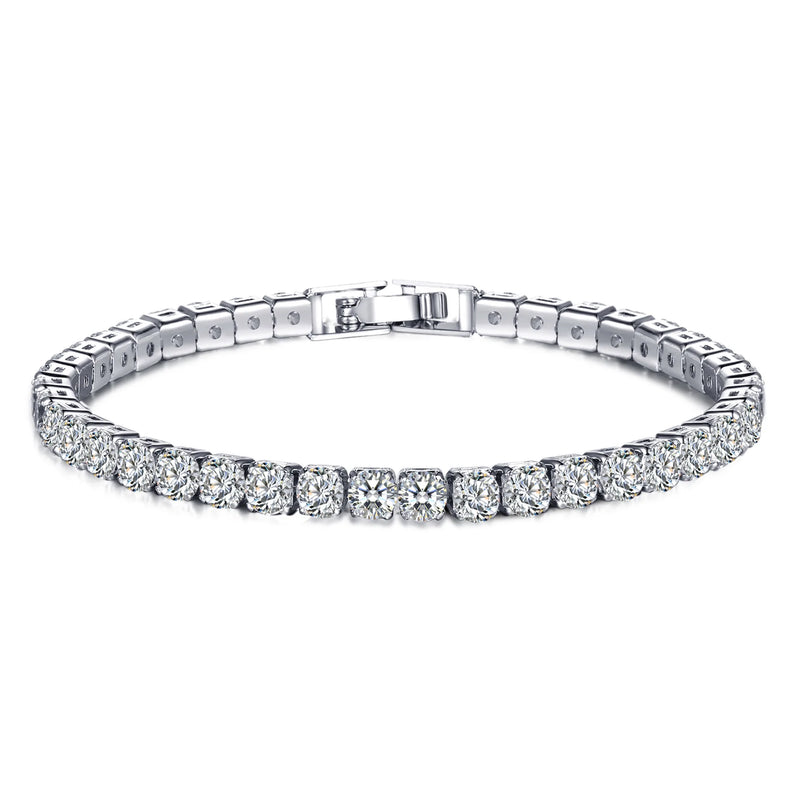 Zircon Bracelet 3 Rows Ladies Full Diamond Hand Jewelry