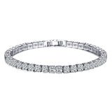 Zircon Bracelet 3 Rows Ladies Full Diamond Hand Jewelry