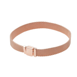 925 Silver Mesh Bracelet Snake Chain Charm Pando Bracelet