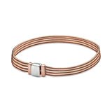 925 Silver Mesh Bracelet Snake Chain Charm Pando Bracelet