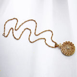 Flower Crystal Magnifying Necklace for Reading