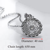 Flower Crystal Magnifying Necklace for Reading