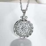 Flower Crystal Magnifying Necklace for Reading