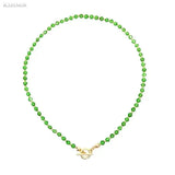 Green Necklace Female Clavicle Chain Short Temperament Necklace