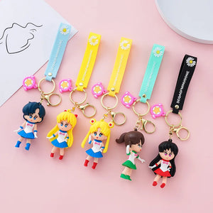 Cute Girl Doll Bag Pendant Car Key Chain