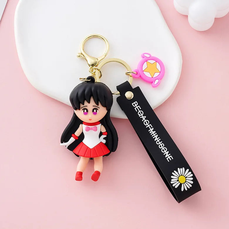 Cute Girl Doll Bag Pendant Car Key Chain