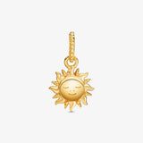 925 Sterling Silver Sun Pendant Bee Family Clip Bead for Bracelet DIY Jewelry