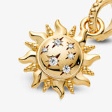 925 Sterling Silver Sun Pendant Bee Family Clip Bead for Bracelet DIY Jewelry