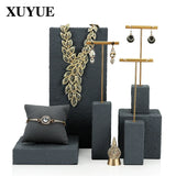 Gray Plaster Earring Rack Stone Earrings Display Stand