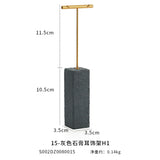 Gray Plaster Earring Rack Stone Earrings Display Stand