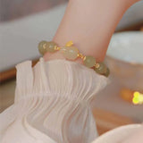 Hetian Jade Bunny Bracelet for Women - Romantic Engagement Jewelry
