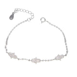 925 Sterling Silver Hamsa Bracelet for Women