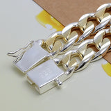 Noble M925 Silver Bracelet 10M Side Buckle H091
