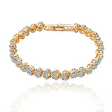 925 Silver Bracelet w/ Austrian Crystal Men's 10MM Gem